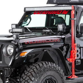 Go Rhino 6in Q4 Series Light Mount: Fits Most Jeep Wrangler / Gladiator Models (2007-2026)
