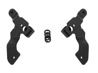 Go Rhino Light Mount for Two 3in Cube LED Lights: Fits Jeep Wrangler / Gladiator (07-26) - Black