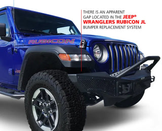 Go Rhino Rockline Full Width Front Bumper: Fits Most Jeep Wrangler / Gladiator Models (2007-2026)