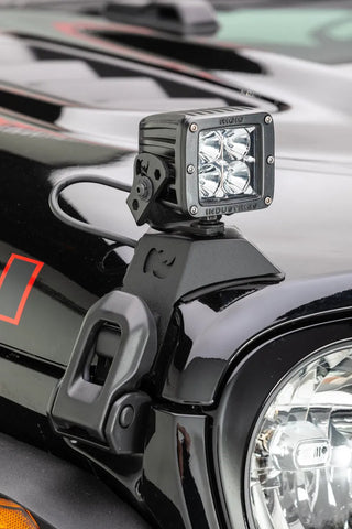 Go Rhino Light Mount 3in Cube: Fits Most Jeep Wrangler / Gladiator Models (2007-2026)