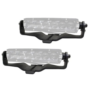 Go Rhino Light Mount for Two 6in Single Row LED Bars: Fits Jeep Wrangler / Gladiator (07-26)
