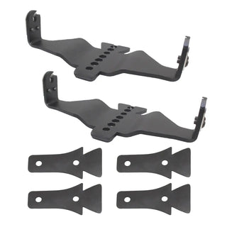 Go Rhino Light Mount for Two 6in Single Row LED Bars: Fits Jeep Wrangler / Gladiator (07-26)