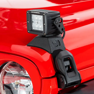 Go Rhino Light Mount 3in Cube: Fits Most Jeep Wrangler / Gladiator Models (2007-2026)