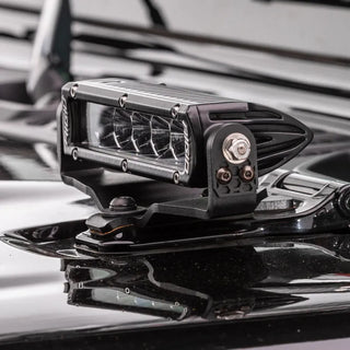 Go Rhino Light Mount for Two 6in Single Row LED Bars: Fits Jeep Wrangler / Gladiator (07-26)