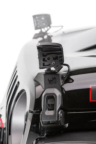 Go Rhino Light Mount 3in Cube: Fits Most Jeep Wrangler / Gladiator Models (2007-2026)