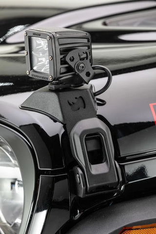 Go Rhino Light Mount 3in Cube: Fits Most Jeep Wrangler / Gladiator Models (2007-2026)