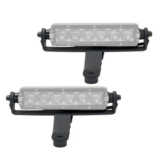 Go Rhino Light Mount for 6in Single Row LED Bar: Fits Jeep Wrangler / Gladiator (07-26)