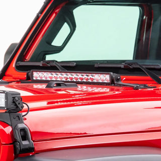 Go Rhino Light Mount 20in Single Row: Fits Most Jeep Wrangler / Gladiator Models (2007-2026)
