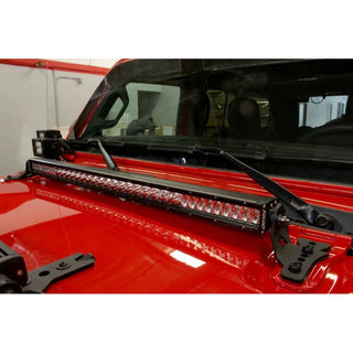 Go Rhino Light Mount 30in Single Row: Fits Most Jeep Wrangler / Gladiator Models (2007-2026)