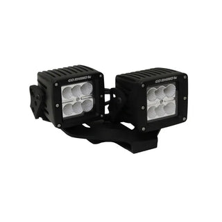 Go Rhino Light Mount for Two 3in Cube LEDs: Fits Most Jeep Wrangler / Gladiator Models (2007-2026)