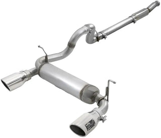 AFE Rebel Series Cat-Back Exhaust System (Polished Tips): Jeep Wrangler 2.0L 2018 - 2025