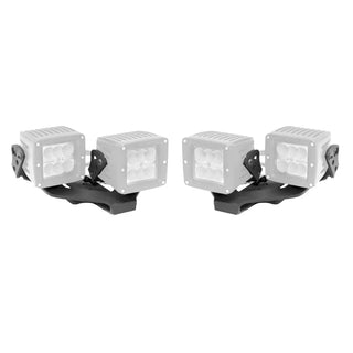 Go Rhino Light Mount for Two 3in Cube LEDs: Fits Most Jeep Wrangler / Gladiator Models (2007-2026)