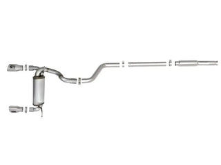 AFE Rebel Series Cat-Back Exhaust System (Polished Tips): Jeep Wrangler 2.0L 2018 - 2025