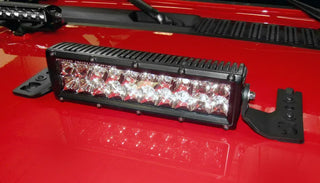Go Rhino Light Mount 10in Double Row: Fits Most Jeep Wrangler / Gladiator Models (2007-2026)