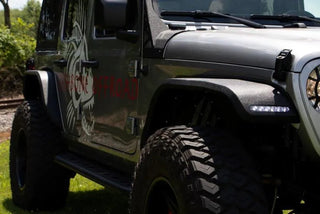 Fishbone Offroad Elite Steel Front Fenders: Jeep Wrangler JL / Gladiator JT (18-26) - Black Textured