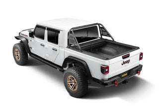 N-Fab ARC Sports Bar Textured Powder Coat: Jeep Gladiator (18-26) w/ Roll-N-Lock Bed Cover