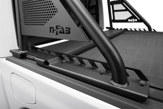 N-Fab ARC Sports Bar Textured Powder Coat: Jeep Gladiator (18-26) w/ Roll-N-Lock Bed Cover