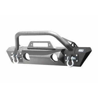 Fishbone Offroad Front Winch Bumper (FRONT): Jeep Wrangler / Gladiator (18-26) w/ Black Powdercoat