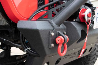 Fishbone Offroad Front Winch Bumper (FRONT): Jeep Wrangler / Gladiator (18-26) w/ Black Powdercoat