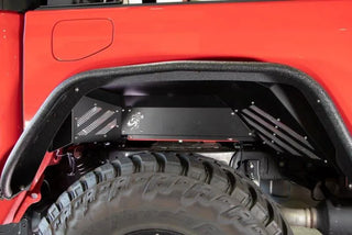 Fishbone Offroad Black Aluminum Inner Fenders (REAR): Jeep Wrangler / Gladiator (18-26)