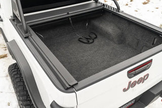 Rugged Ridge Armis Retractable Hard Tonneau Cover w/Max Track (BED): Jeep Gladiator (18-26) - Black