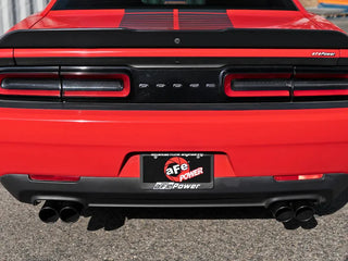 aFe MACH Force-Xp Cat-Back Exhaust (REAR) w/ Quad Black Tips: Dodge Challenger 3.6L V6 (15-21)
