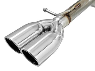 aFe MACH Force-Xp Cat-Back Exhaust (REAR) w/ Quad Polished Tips: Dodge Challenger 3.6L V6 (15-19)