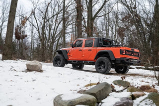 Rugged Ridge Max Terrain Thermoplastic Fender Flares (F&R): Jeep Gladiator (18-26) - Textured Black