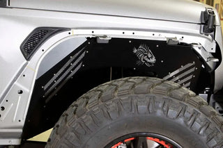 Fishbone Offroad Black Powdercoat Front Inner Fenders: Jeep Wrangler / Gladiator (2018-2026)