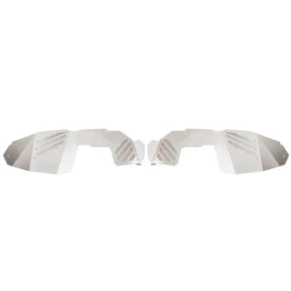 Fishbone Offroad Raw Aluminum Front Inner Fenders (F&R): Fits Jeep Wrangler / Gladiator (18-26)