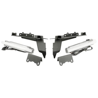 Rugged Ridge Front Fender Chop Brackets w/ DRL: Fits Jeep Wrangler / Gladiator (18-26)