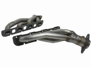 aFe Twisted Steel Shorty Headers (RAW): Dodge Challenger / Charger 6.2L Hellcat / 6.4L 392 / Chrysler 300 6.4L 392 (15-24)