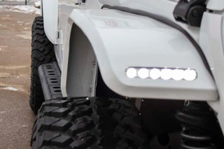 Fishbone Offroad Steel Step Sliders: Jeep Wrangler / Gladiator (18-26) - Black Textured