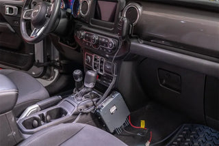Rugged Ridge Race Radio Mount: Fits Most Jeep Wrangler / Gladiator Models (2018-2026)
