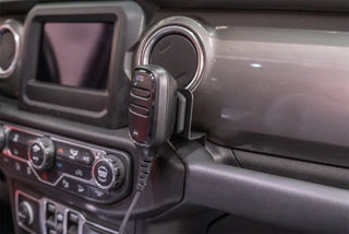 Rugged Ridge Race Radio Mount: Fits Most Jeep Wrangler / Gladiator Models (2018-2026)