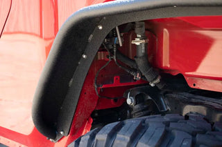 Fishbone Offroad Steel Tube Rear Fenders: Jeep Wrangler / Gladiator (18-26) - Black Textured