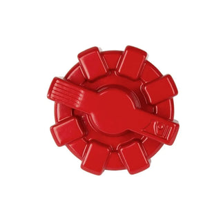 Rugged Ridge Elite Red Aluminum Fuel Cap: Fits Most Jeep Wrangler / Gladiator Models (1997-2026)
