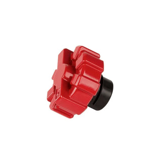 Rugged Ridge Elite Red Aluminum Fuel Cap: Fits Most Jeep Wrangler / Gladiator Models (1997-2026)