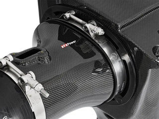 aFe Momentum Carbon Fiber Cold Air Intake (w/Dual Filter Media): Dodge Challenger / Charger 6.2L (15-16)
