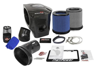 aFe Momentum Carbon Fiber Cold Air Intake (w/Dual Filter Media): Dodge Challenger / Charger 6.2L (15-16)