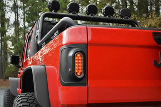Rugged Ridge Flush Mount LED Tail Light Set (PAIR): Jeep Gladiator (18-26) - Black