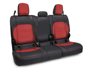PRP Seats Rear Bench Cover for Jeep Gladiator JT (2020+) w/ Cloth Interior - Black/Red