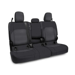 PRP Seats Rear Bench Cover (REAR): Jeep Gladiator / Wrangler (18-26) w/ Leather - Black/Grey