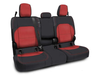 PRP Seats Rear Bench Cover (INTERIOR): Fits Jeep Wrangler / Gladiator (18-26) - Black/Red