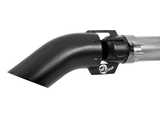 aFe Vulcan DPF-Back Hi-Tuck Exhaust (Black Tip) (REAR): Jeep Gladiator 3.0L EcoDiesel (21-23) - Black