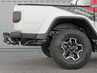 aFe Vulcan DPF-Back Hi-Tuck Exhaust (Black Tip) (REAR): Jeep Gladiator 3.0L EcoDiesel (21-23) - Black