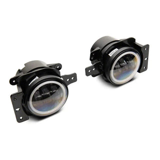 Raxiom Axial Series LED Fog Lights w/ Halo: Fits Jeep Wrangler JK/JL / Gladiator (07-26)