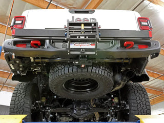 aFe Vulcan DPF-Back Hi-Tuck Exhaust (Black Tip) (REAR): Jeep Gladiator 3.0L EcoDiesel (21-23) - Black