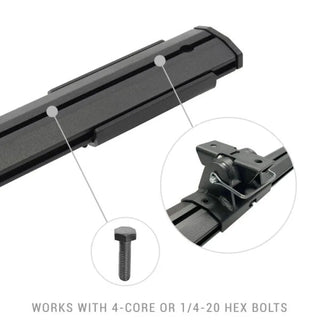 Go Rhino XRS Cross Bars Kit (OVER TRUCK BED): Jeep Gladiator (2018-2026) - Textured Black