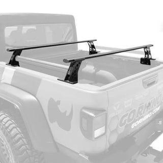 Go Rhino XRS Cross Bars Kit (OVER TRUCK BED): Jeep Gladiator (2018-2026) - Textured Black